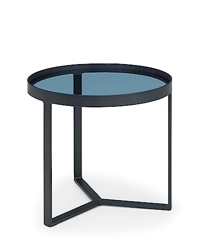 Julian Bowen Loft Lampentisch, Rauchglas von Julian Bowen