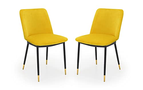 Julian Bowen 2er-Set Delaunay-Esszimmerstühle, Senfgelb Julian Bowen 2er-Set Delaunay-Esszimmerstühle, Senfgelb von Julian Bowen