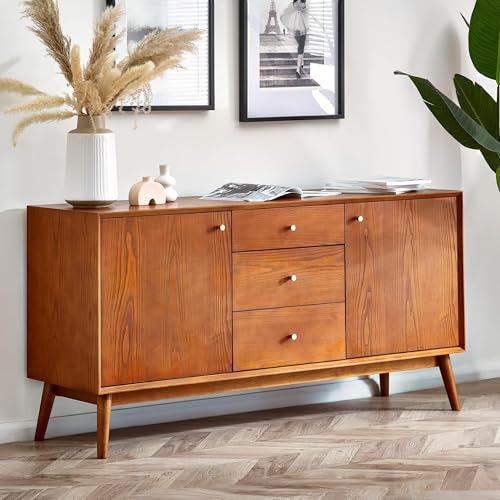 Julian Bowen Lowry großes Sideboard, Holz, Kirschesche, 76 x 150 x 45 cm von Julian Bowen