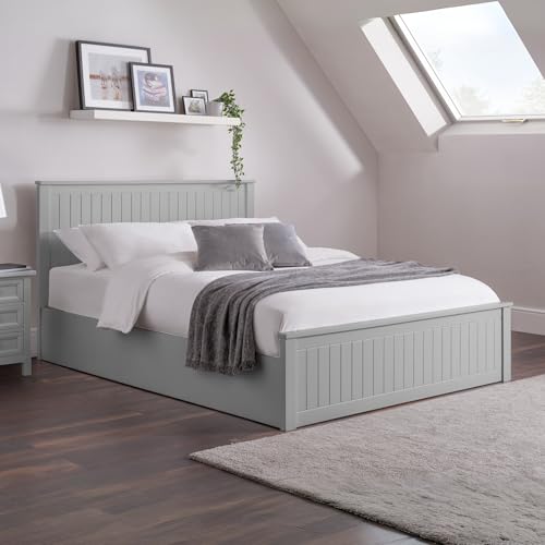 Julian Bowen Maine Ottoman mit Stauraum, 150 cm, Kingsize-Bett – Taubengrau von Julian Bowen