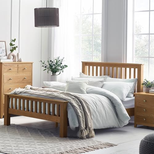 Julian Bowen Mallory Bett mit hohem Fußende, 150 cm, Eiche Julian Bowen Mallory Bett mit hohem Fußende, 150 cm, Eiche von Julian Bowen