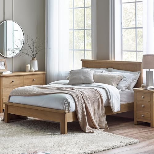 Julian Bowen Memphis Doppelbett, gekalkte Eiche, 135 cm von Julian Bowen