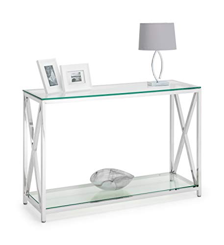 Julian Bowen Miami Konsolentisch, Chrom und Glas von Julian Bowen