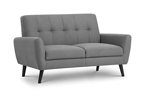 Julian Bowen Monza Sofa, Zweisitzer, grau von Julian Bowen