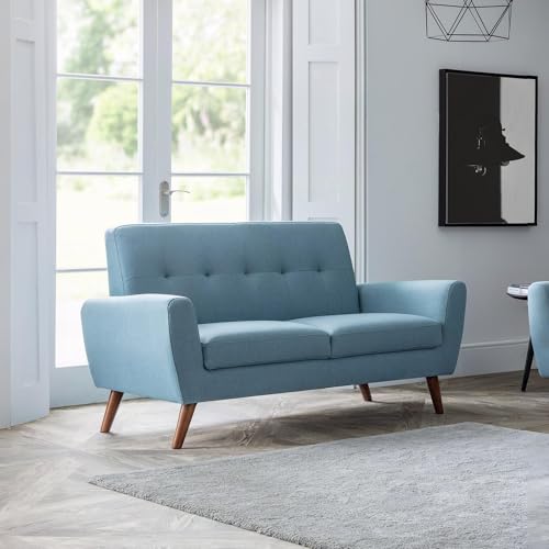 Julian Bowen Monza Sofa, Zweisitzer, blau von Julian Bowen