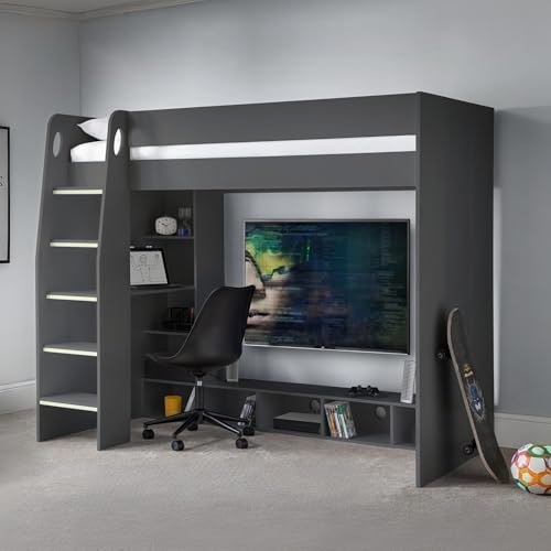 Julian Bowen Nebula Gaming Bett mit Schreibtisch Anthrazit Julian Bowen Nebula Gaming Bett mit Schreibtisch Anthrazit von Julian Bowen