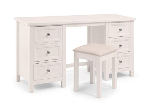 Julian Bowen Schminktisch Maine, MDF, Surf White, Dressing Table von Julian Bowen