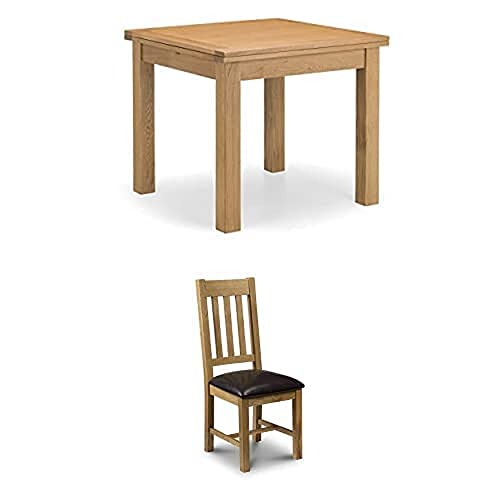 Julian Bowen Set of Astoria Flip-Top Table & 4 Dining Chairs, Oak von Julian Bowen