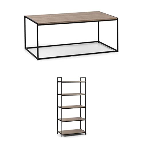 Julian Bowen Tribeca Coffee Table & Tall Bookcase Bundle, Sonoma Oak von Julian Bowen