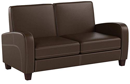 Julian Bowen Vivo 2-Sitzer-Sofa, Brown Faux Leather von Julian Bowen