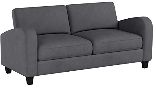 Julian Bowen Vivo 3-Sitzer-Sofa, Hartholzrahmen mit Polsterung aus Schaumstoff und Chenillestoff, Dusk Grey von Julian Bowen