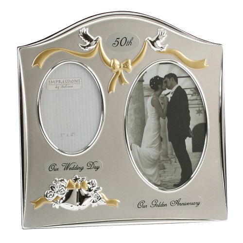 50th Golden Wedding Anniversary Photo Frame von Juliana