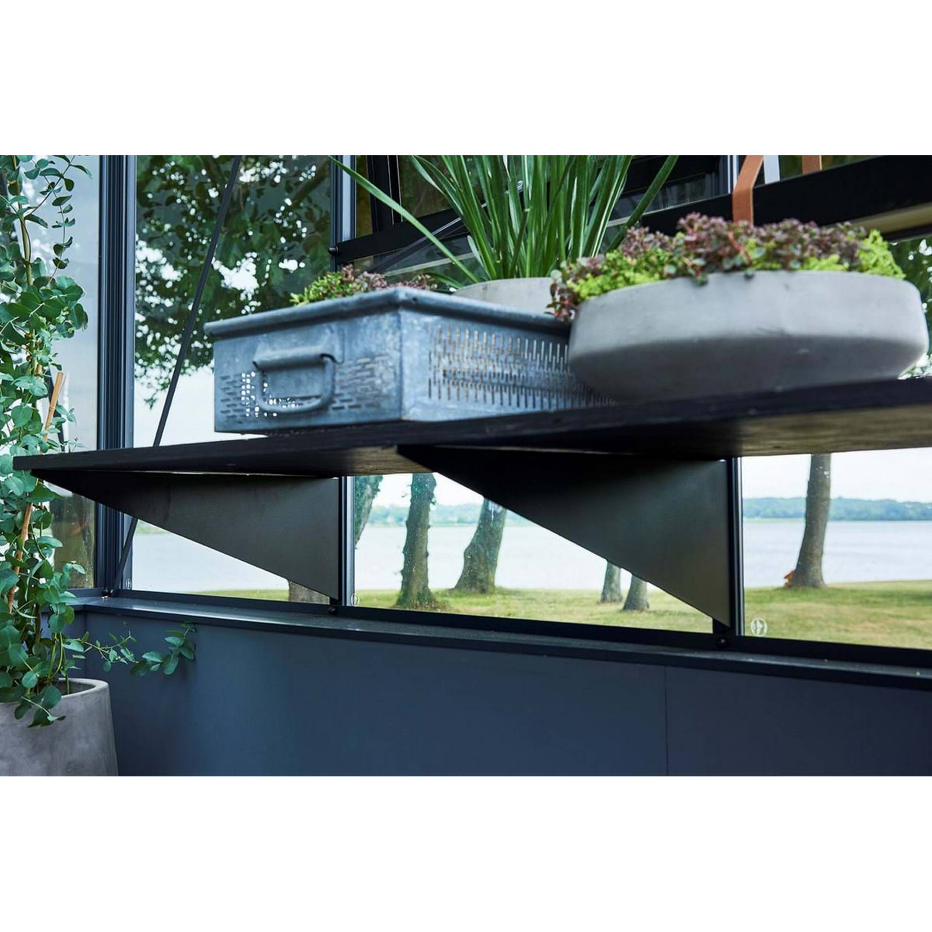 Juliana Regalhalter Aluminium schwarz 50 cm, 3 Stück Juliana Regalhalter Aluminium schwarz 50 cm, 3 Stück von Juliana
