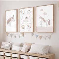 Kinderposter Set Einhorn A4 - Geschenk Kinderzimmer Affirmationsposter Prinzessin Poster Kinderbild Kinderzimmerposter Babyparty Babyposter Kinderposter Set Einhorn A4 - Geschenk Kinderzimmer Affirmationsposter Prinzessin Poster Kinderbild Kinderzimmerposter Babyparty Babyposter von JuliasRainbows