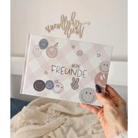 B-Ware Freundebuch Smile Peace Grundschule Kindergarten Buch Mit Erzieher Lehrer Seiten Familie Freunde Einschulung Geschenk Junge Mädchen von JuliasrainbowsPaper
