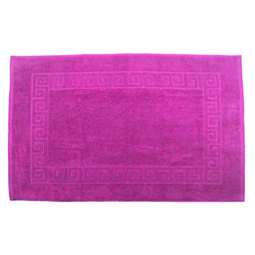 Julie Julsen Badvorleger 70 x 120 cm Premium Qualität 900 gm2 in aktuellen Farben und 4 Größen aus Baumwolle Badematte Badteppich Duschvorleger Design Spirale Pink von Julie Julsen