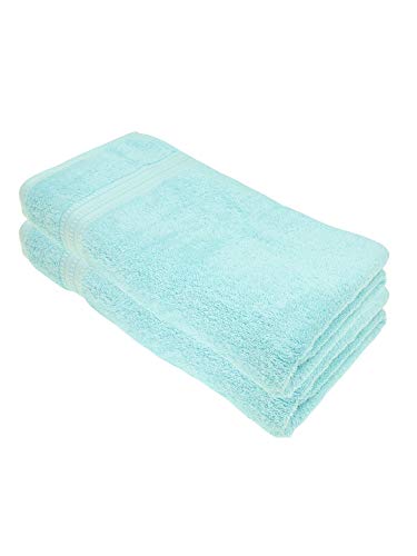 Julie Julsen® Bio Badetuch-Set, 2 Badetücher in 32 Farben erhältlich weich und saugstark Babyblau 100x150 cm von Julie Julsen