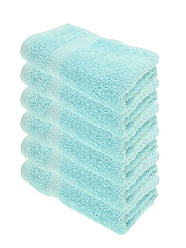 Julie Julsen® Bio Handtuch-Set, 6 Handtücher in 32 Farben erhältlich weich und saugstark Babyblau 50x100 cm von Julie Julsen