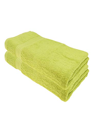 Julie Julsen® Bio Saunatuch-Set, 2 Saunatücher in 32 Farben erhältlich weich und saugstark Limette 80x200 cm von Julie Julsen