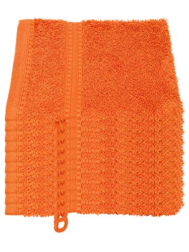 Julie Julsen® Bio Waschhandschuh-Set, 10 Waschhandschuhe in 32 Farben erhältlich weich und saugstark Terrakotta 15x21 cm von Julie Julsen