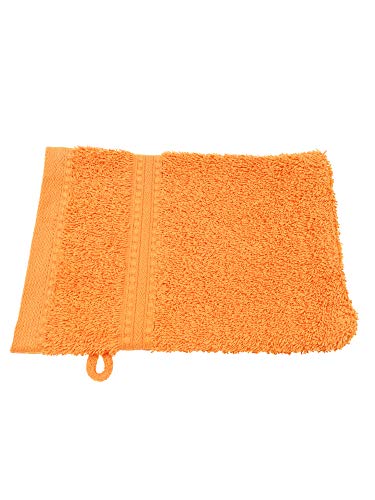 Julie Julsen® Bio Waschhandschuhe in 32 Farben erhältlich weich und saugstark Orange 15x21 cm von Julie Julsen