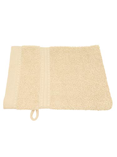 Julie Julsen® Bio Waschhandschuhe in 32 Farben erhältlich weich und saugstark Pastell Beige 15x21 cm von Julie Julsen