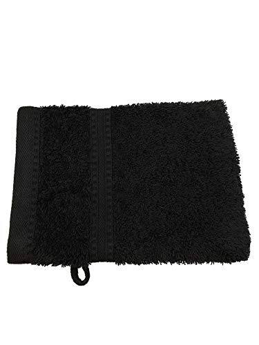 Julie Julsen® Bio Waschhandschuhe in 32 Farben erhältlich weich und saugstark Schwarz 15x21 cm von Julie Julsen