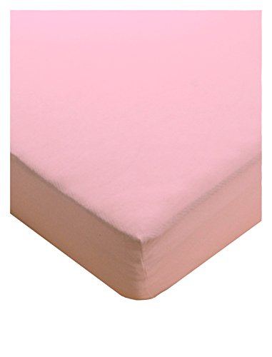 Julie Julsen® Fein Jersey Spannbettlaken Boxspringbett Wasserbett 97% Baumwolle 3% Elastan 140 x 200 cm - 160 x 200 cm Rosa von Julie Julsen