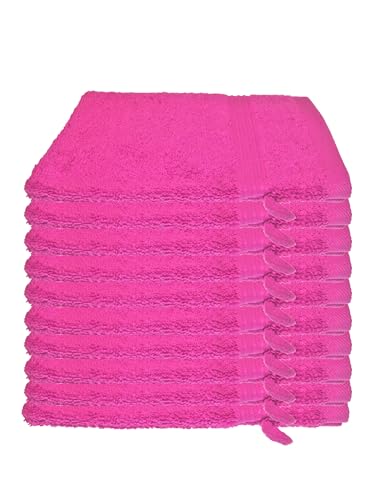 Julie Julsen 10er Pack Waschlappen 29 Farben erhältlich weich und saugstark 500gsm Öko Tex Pink 15 x 21 cm B-Ware von Julie Julsen