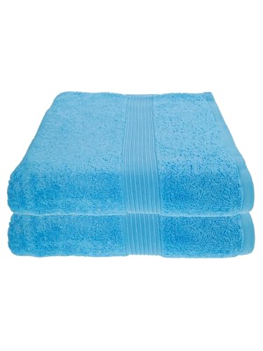 Julie Julsen 2er Pack Badetuch 29 Farben erhältlich weich und saugstark 500gsm Öko Tex Hellblau 100 x 150 cm B-Ware von Julie Julsen