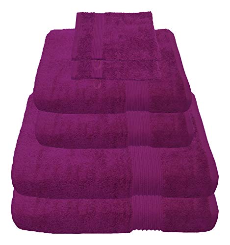 Julie Julsen 6 TLG Handtuchset 2 Badetücher 2 Handtücher + 2 Waschhandschuhe gratis Reine Baumwolle über 30 Farben Fuchsia Julie Julsen 6 TLG Handtuchset 2 Badetücher 2 Handtücher + 2 Waschhandschuhe gratis Reine Baumwolle über 30 Farben Fuchsia von Julie Julsen