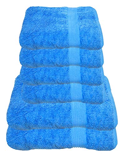 Julie Julsen 6 TLG Handtuchset 2 Badetücher 4 Handtüche Reine Baumwolle über 30 Farben Himmelblau von Julie Julsen