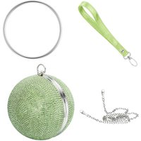 Julie Julsen Abendtasche "Metall mit Zirkonia grün" von Julie Julsen