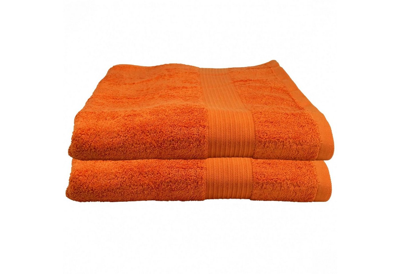 Julie Julsen Badetuch 2-Badetuch-Orange-Badetuch 100 x 150 cm, Baumwolle (2-St) von Julie Julsen