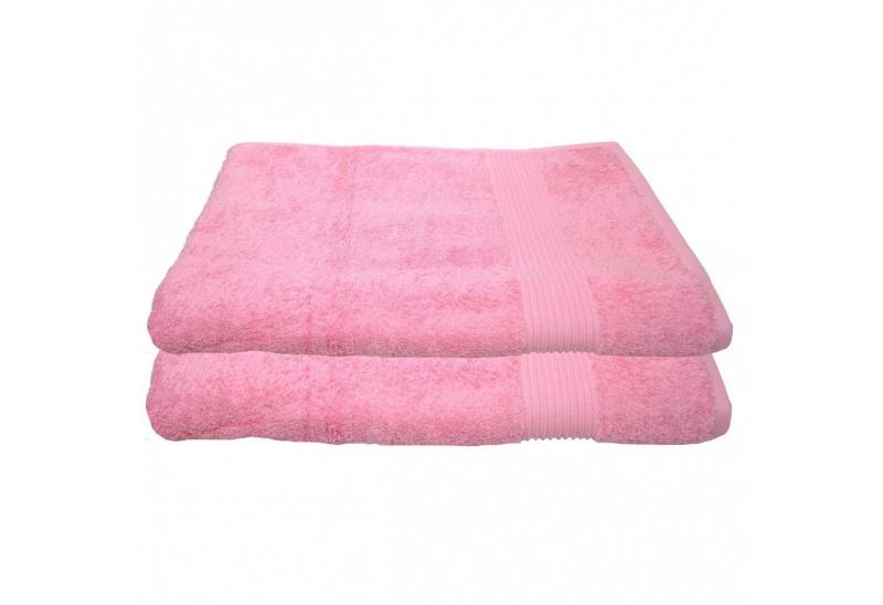 Julie Julsen Badetuch 2-Badetuch-Rosa-Badetuch 100 x 150 cm, Baumwolle (2-St) von Julie Julsen