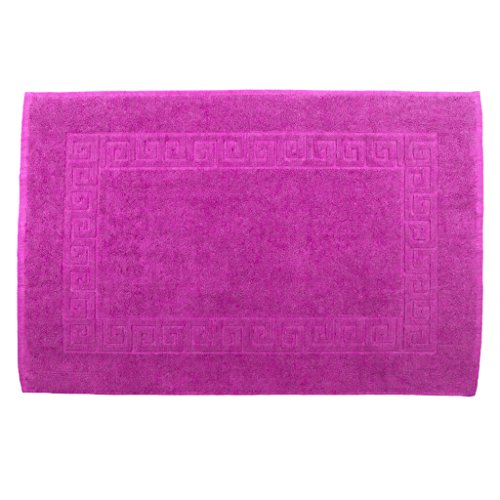 Julie Julsen Badvorleger 50 x 80 cm Premium Qualität 900 gm2 in aktuellen Farben und 4 Größen aus Baumwolle Badematte Badteppich Duschvorleger Design Spirale Pink von Julie Julsen