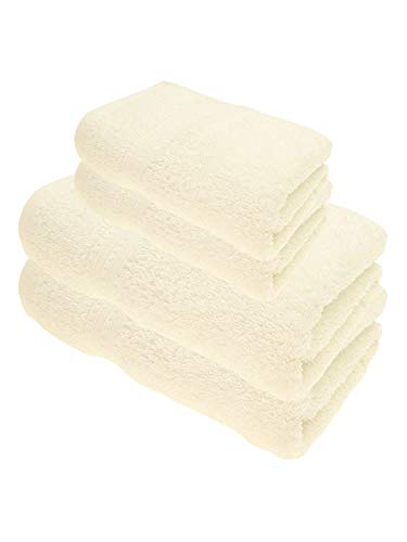 Julie Julsen Bio Duschtuch-Set 4 TLG. 2 Dusch- 2 Handtücher Naturweiß 100% Baumwolle Frotte 550g/m² Julie Julsen Bio Duschtuch-Set 4 TLG. 2 Dusch- 2 Handtücher Naturweiß 100% Baumwolle Frotte 550g/m² von Julie Julsen