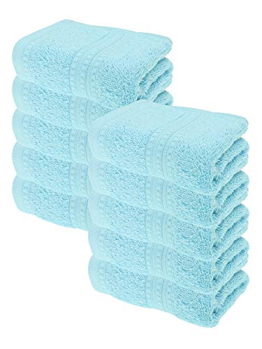 Julie Julsen Bio Gästetuch-Set 10 STK. 30x50 Hellblau 100% Baumwolle Frotte 550g/m² von Julie Julsen