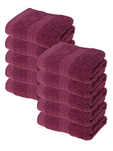 Julie Julsen Bio Gästetuch-Set 10 STK. 30x50 Lila 100% Baumwolle Frotte 550g/m² von Julie Julsen