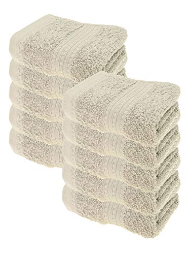 Julie Julsen Bio Gästetuch-Set 10 STK. 30x50 Silber 100% Baumwolle Frotte 550g/m² von Julie Julsen