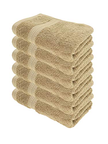 Julie Julsen Bio Handtuch-Set 6 STK. 50x100 Sand 100% Baumwolle Frotte 550g/m² von Julie Julsen