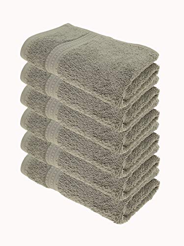 Julie Julsen Bio Handtuch-Set 6 STK. 50x100 Silbergrau 100% Baumwolle Frotte 550g/m² von Julie Julsen