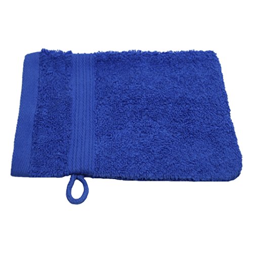 Julie Julsen Chemikalien-Frei Waschhandschuhe 600g/m² Royalblau 15 x 21 cm 100% Baumwolle - Oeko TEX Std 100 Zertifizierung - Weich und Saugstark - Waschmaschinenfest von Julie Julsen