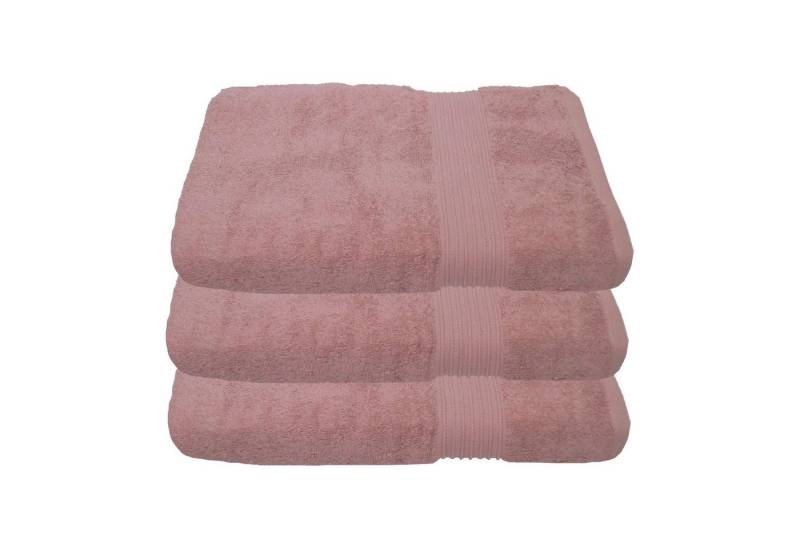Julie Julsen Duschtücher 3-Duschtücher-Pastell Rosa-Duschtuch 70 x 140 cm, Baumwolle (3-St) von Julie Julsen