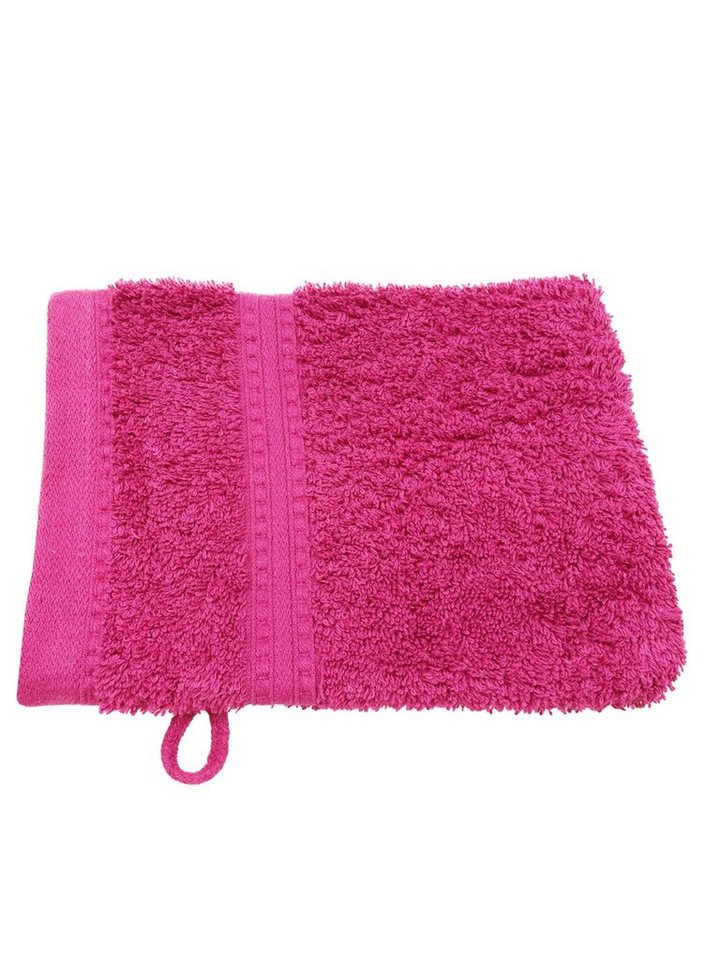 Julie Julsen Handtuch 1-Handtuch-Fuchsia-Waschhandschuh 15 x 21 cm, Bio-Baumwolle (1-St) von Julie Julsen