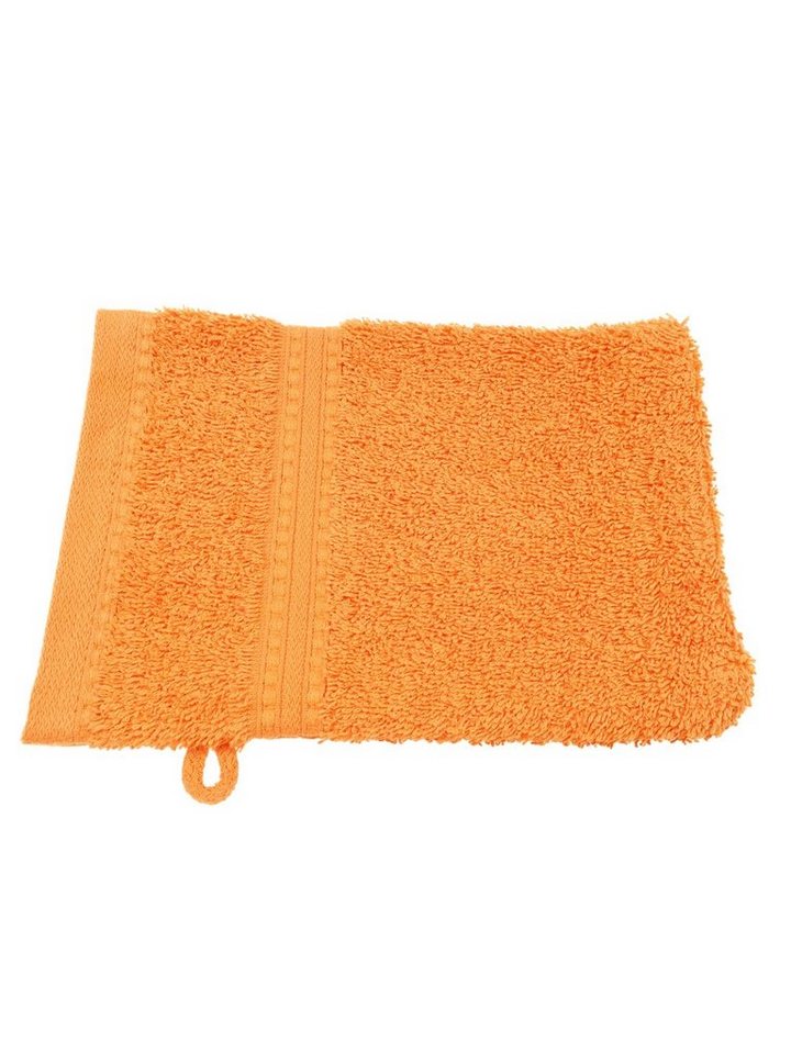 Julie Julsen Handtuch 1-Handtuch-Orange-Waschhandschuh 15 x 21 cm, Bio-Baumwolle (1-St) von Julie Julsen