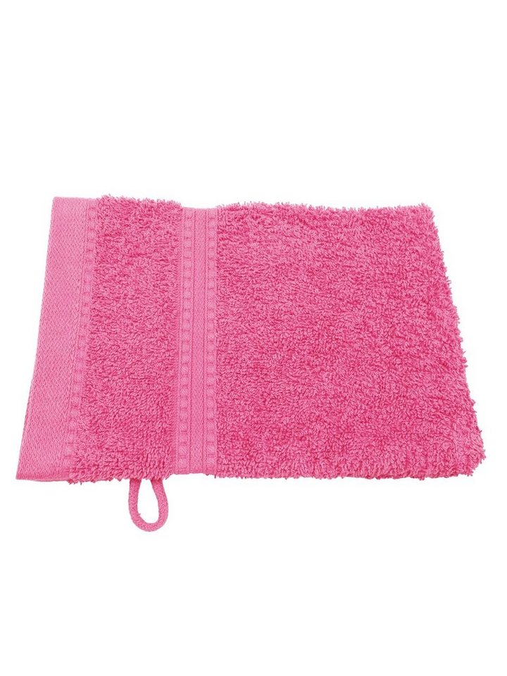 Julie Julsen Handtuch 1-Handtuch-Pink-Waschhandschuh 15 x 21 cm, Bio-Baumwolle (1-St) von Julie Julsen