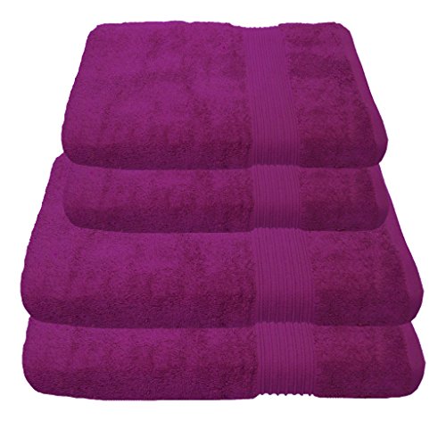 Julie Julsen Handtuch Set 2X Duschtuch 2X Handtuch Fuchsia/in 23 Farben erhältlich weich und saugstark von Julie Julsen
