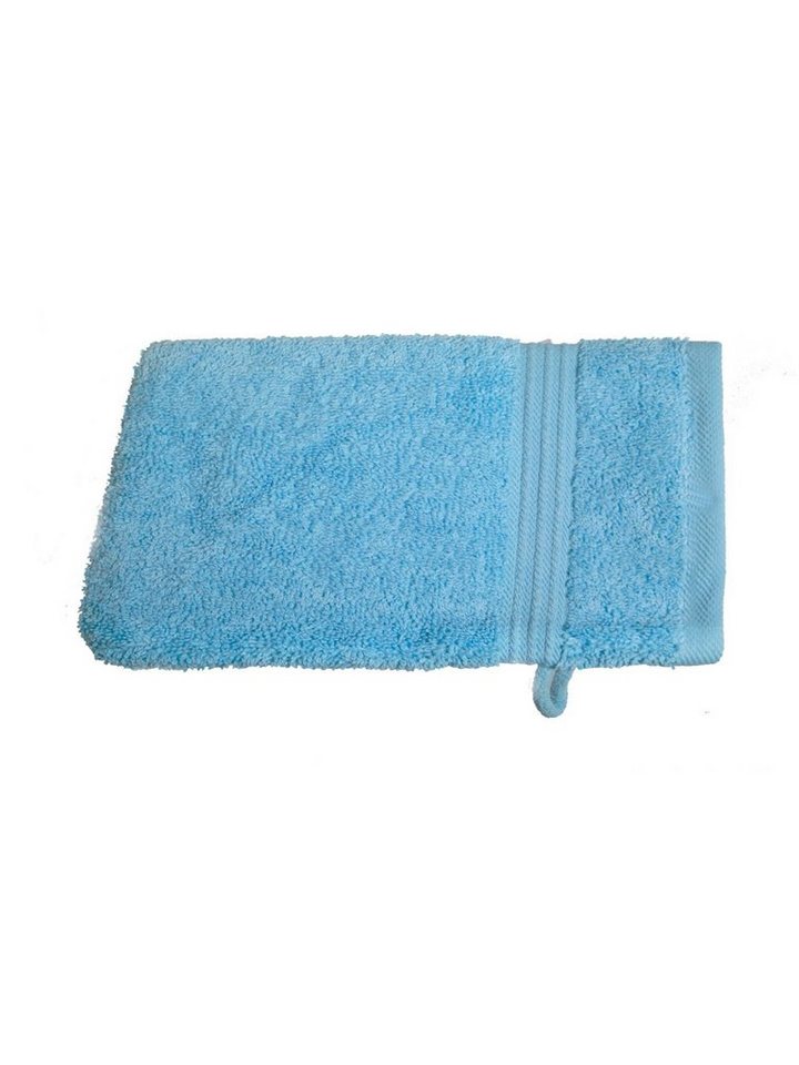 Julie Julsen Handtücher 1-Handtücher-Hellblau-Waschhandschuh 15 x 21 cm, Baumwolle (1-St) von Julie Julsen