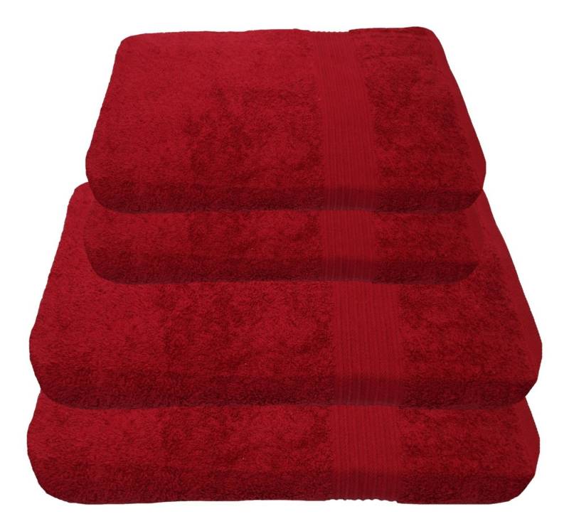 Julie Julsen Handtücher 4-Handtücher-Bordeaux, Baumwolle (4-St) von Julie Julsen